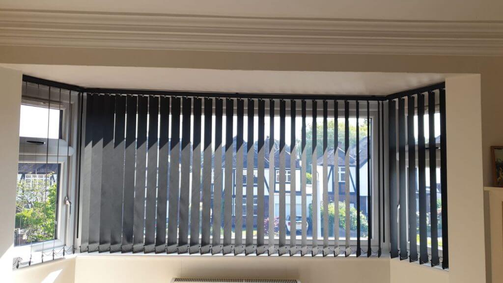 Black Vertical Blinds For Bay Window – Chelmsford