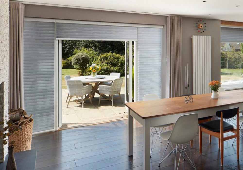 Dining Room French Door Blinds