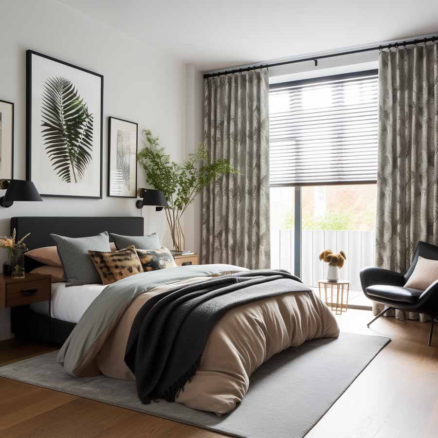 curtains vs blinds in the bedroom