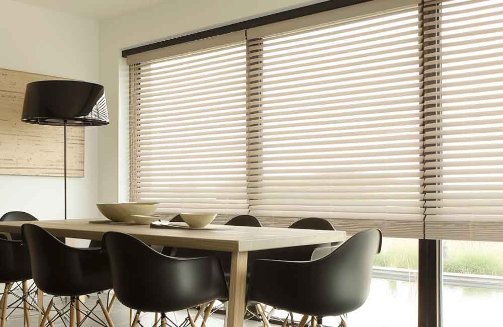 Beige Pleated Blinds
