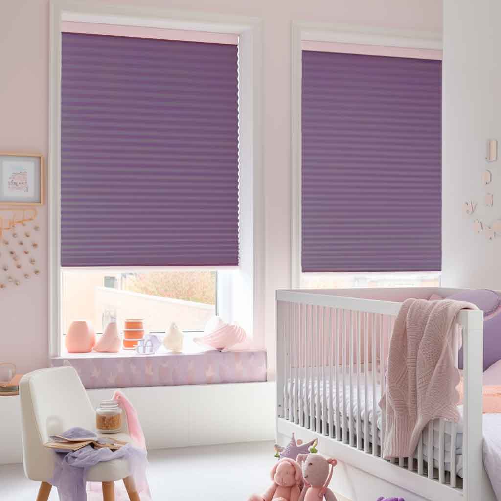 Purple Nursery Blinds