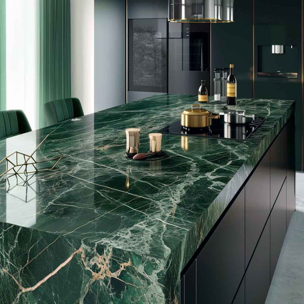 Green Marble Worktop