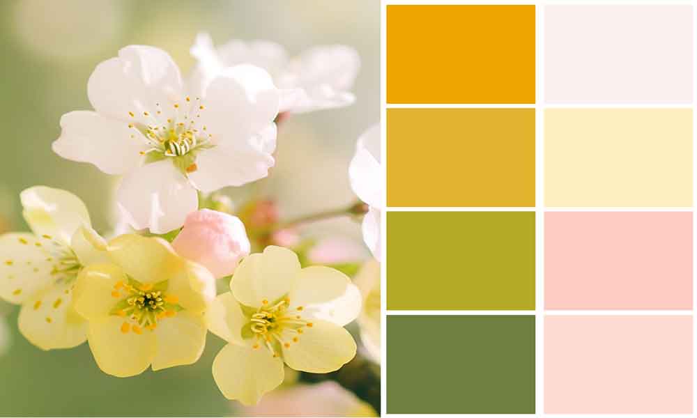 Spring Colours Interior Design Palette