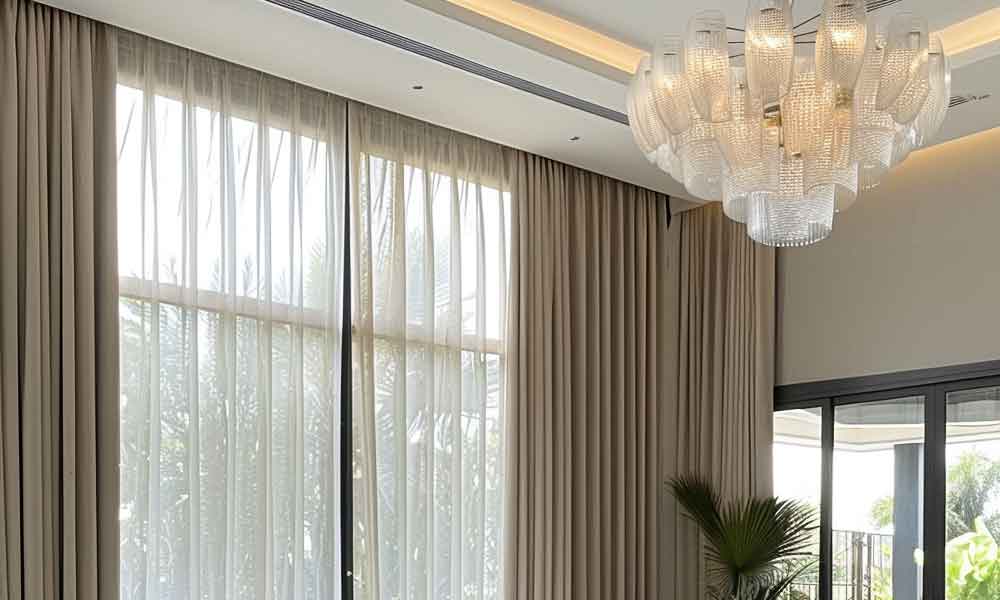 Recess Track Luxury Curtains